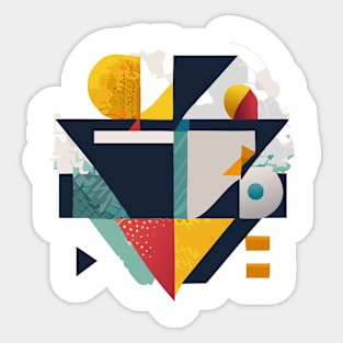 an abstract t-shirt design Sticker